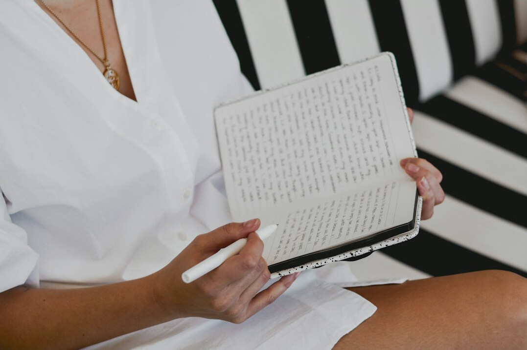 person journaling personal growth
