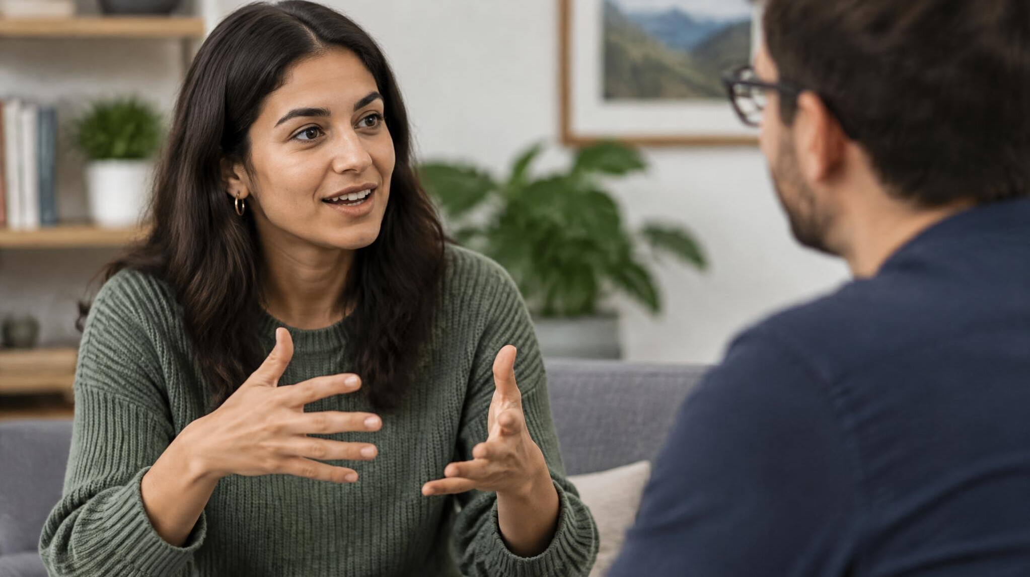 hands gesturing during conversation